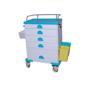 Metal Medication Cart With Lock